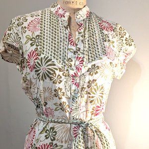 Floral cotton blouse